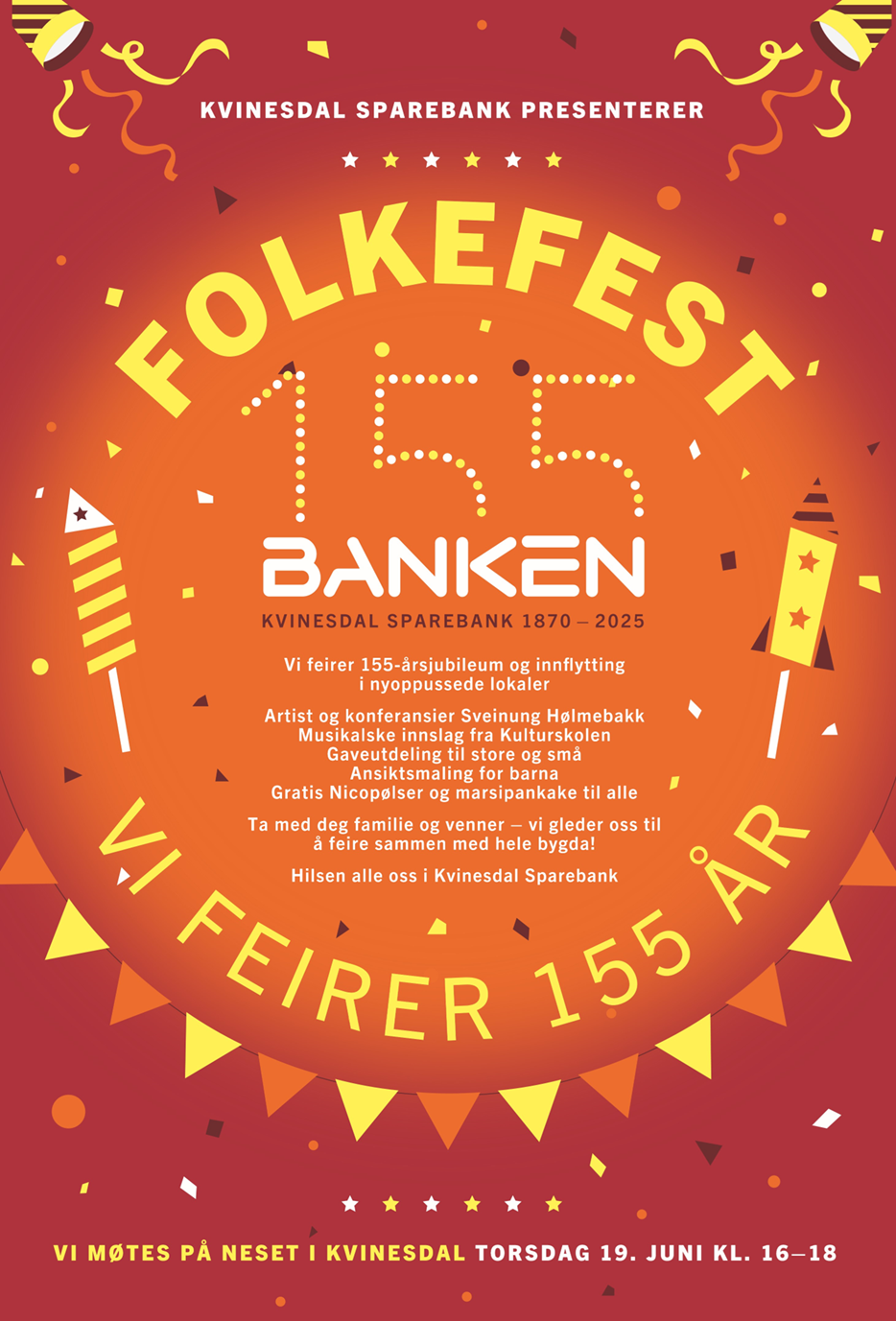 Folkefest banken 155 år