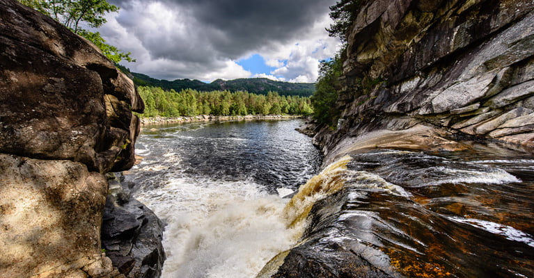 Rafossen i Kvinesdal